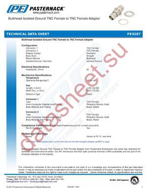 PE9287 datasheet  