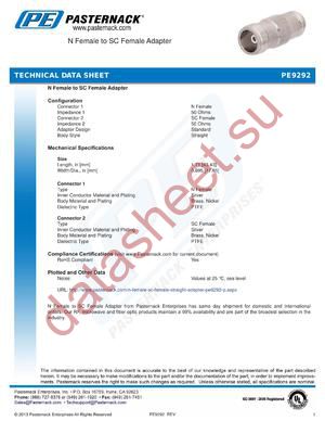 PE9292 datasheet  