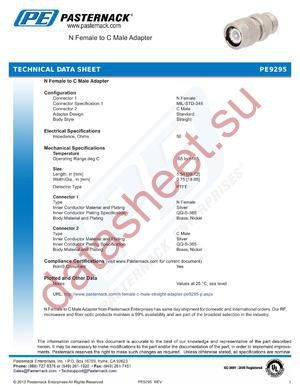 PE9295 datasheet  