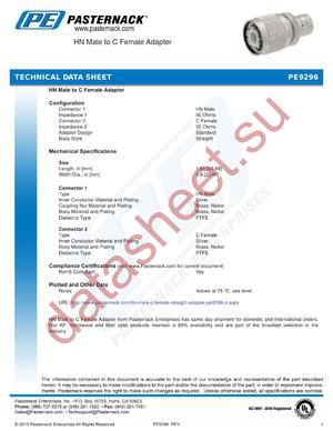 PE9296 datasheet  