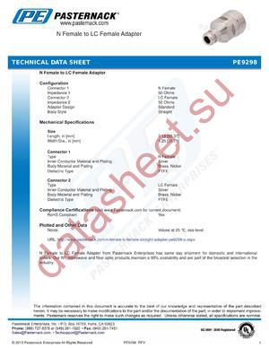 PE9298 datasheet  