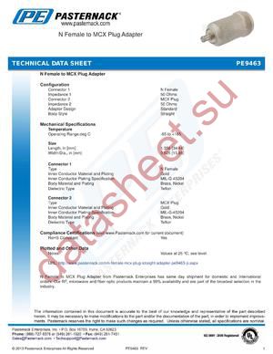 PE9463 datasheet  