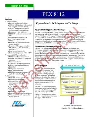 PEX8112 datasheet  