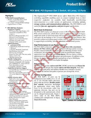 PEX8649-16U16DAICRDK datasheet  