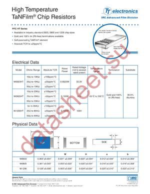 PFC-W0805HT-01-1001-F datasheet  