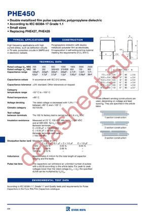 PHE450MK3330JR05 datasheet  