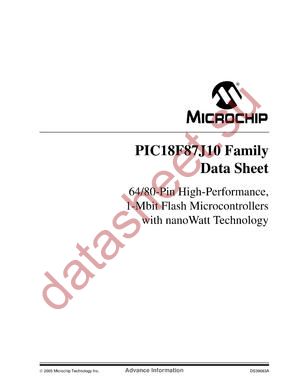 PIC18F67J10I/PTSQTP datasheet  