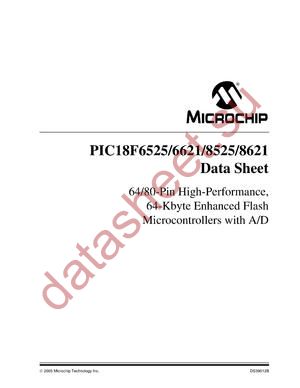 PIC18F8621-I/PTQTP datasheet  