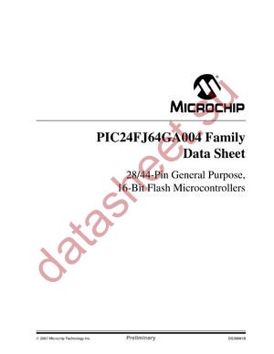 PIC24FJGA002T-I/ML-QTP datasheet  