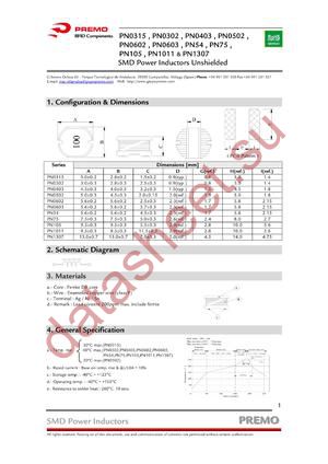 PN0603-820K datasheet  