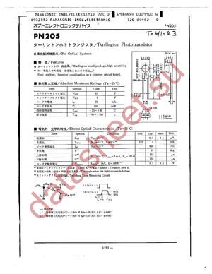 PN205 datasheet  