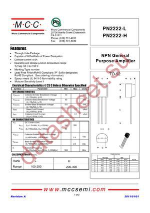 PN2222-H datasheet  