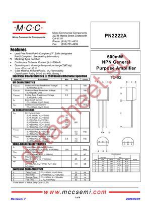 PN2222A-BP datasheet  
