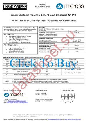 PN4119_TO-92 datasheet  