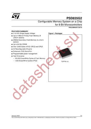 PSD835F3V-A-15B81 datasheet  