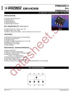 PSMDA24C-4-LF-T13 datasheet  