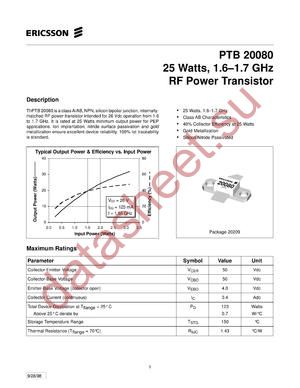 PTB20080 datasheet  