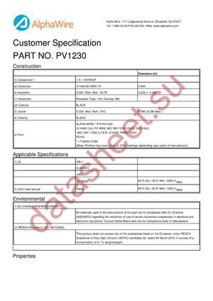 PV1230 datasheet  