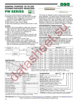 PW10-101 datasheet  