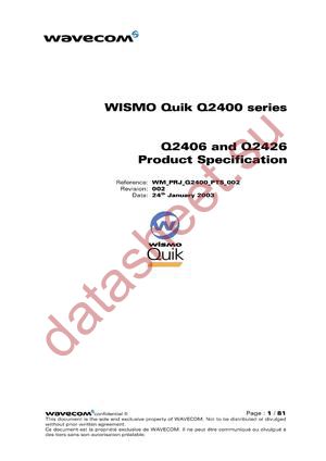 Q2406 datasheet  