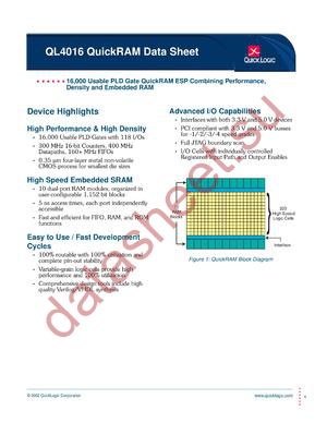 QL4016-2CF100C datasheet  