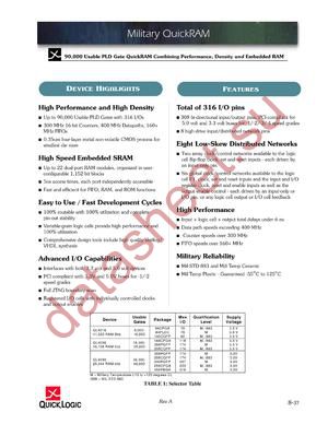 QL4016-2CF100M/883 datasheet  