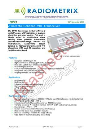 QPX1-154-5-12k5-FCC-EAS datasheet  
