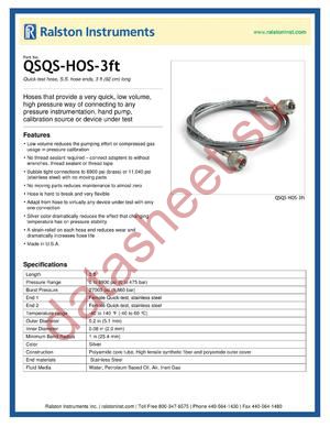 QSQS-HOS-3FT datasheet  