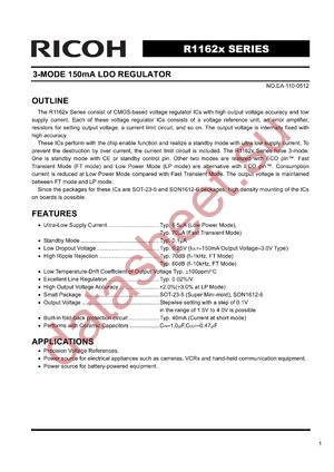 R1162D161B datasheet  