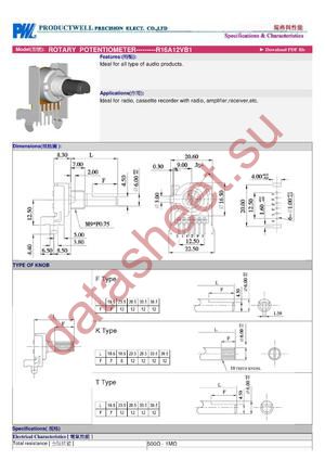 R16A12VB1 datasheet  