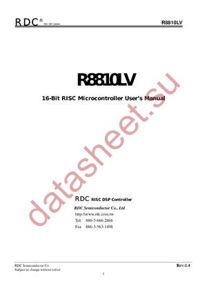 R8810LV datasheet  