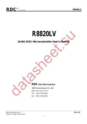 R8820LV datasheet  