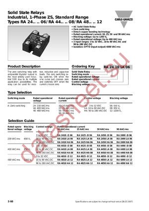 RA4850LA12 datasheet  