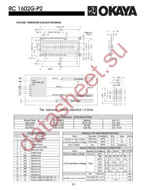 RC1602G-P2 datasheet  