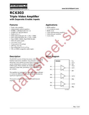 RC6303 datasheet  