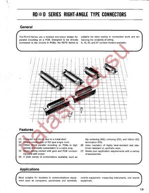 RDAD-15SE1/M2.605 datasheet  