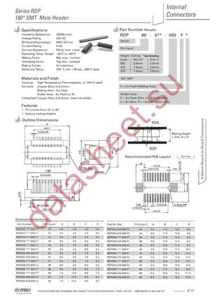 RDP10-005-005FL datasheet  