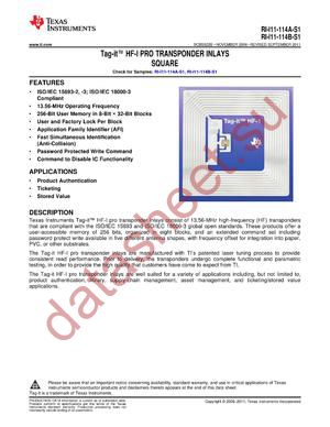 RI-I11-114A-S1_11 datasheet  