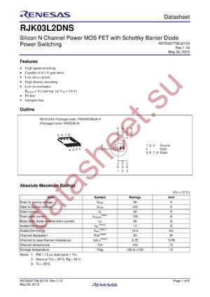 RJK03L2DNS-00-J5 datasheet  