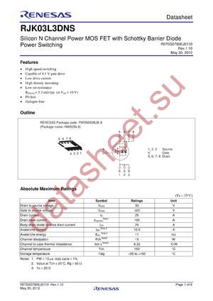 RJK03L3DNS-00-J5 datasheet  