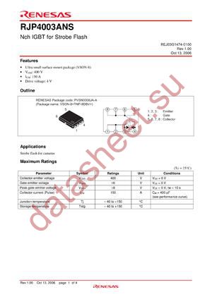 RJP4003ANS-00-Q1 datasheet  