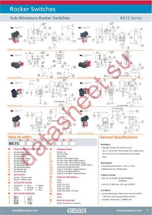 RK15 datasheet  