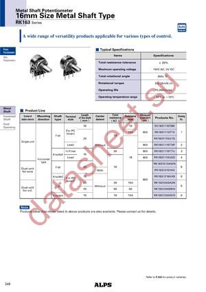 RK16312A0A2N datasheet  