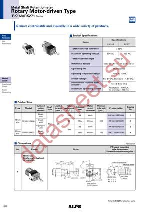 RK168 datasheet  