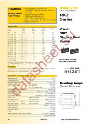 RKZ-0512DP datasheet  