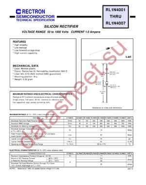 RL1N4001 datasheet  