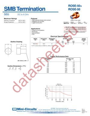 ROSE-50 datasheet  