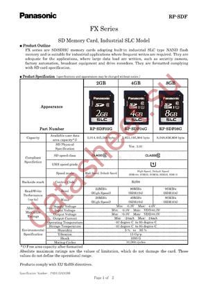 RP-SDF04G datasheet  