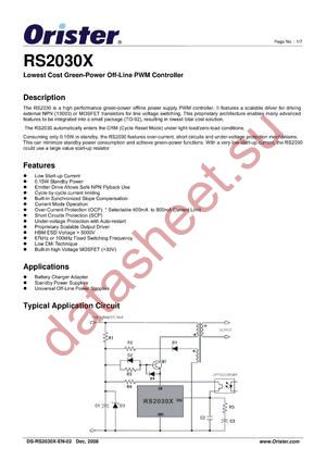 RS2030A_08 datasheet  