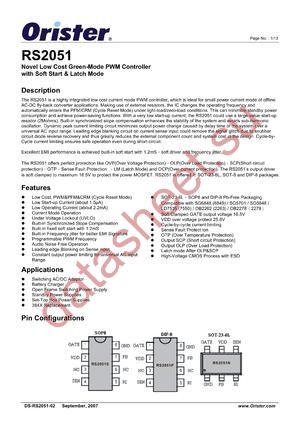 RS2051P datasheet  